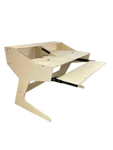 The Ricci Desk - Custom Hybrid Two Bay Workstation with Open Left Side & Extended Armrest Surface for Grammy Nominated Sam Ricci