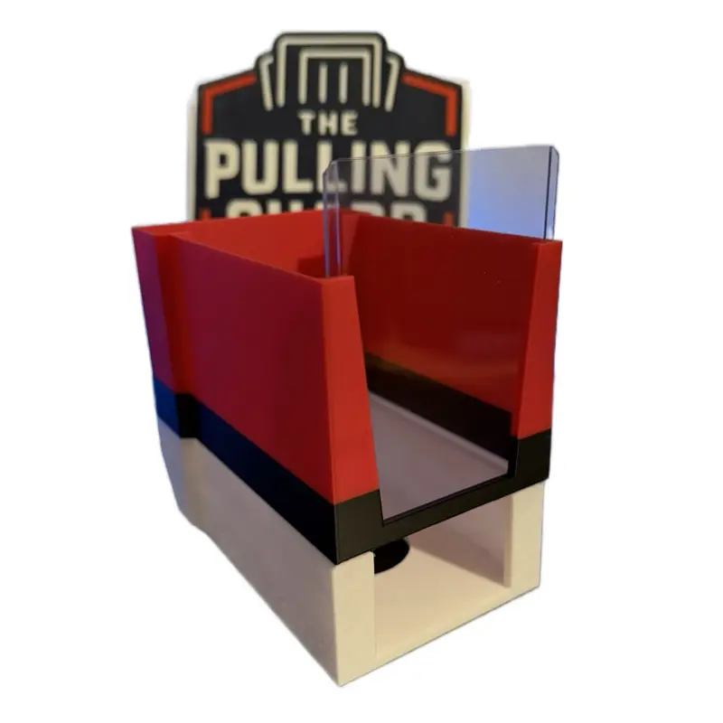 The Pulling Guard Pro - Red & White Stripe - 3-in-1 Submission Top Loader Premium Top Loader and Penny Sleeve Holder - Perfect for PSA Submission & Card Saver 1 Fits Team Bags Magnetic Cases -  Standard Size Top-Loader Card Sleeves