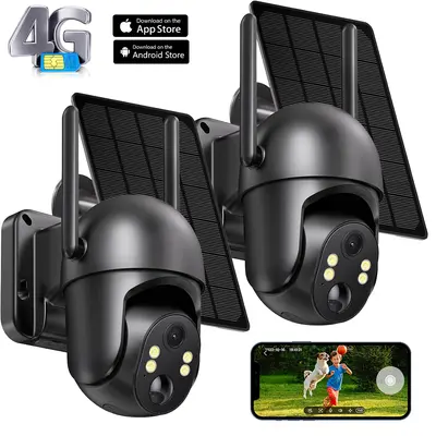 Solar Panel Xvim Camera Outdoor Security Remote Security Cameras