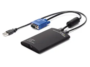 StarTech.com NOTECONS01 KVM Console to USB 2.0 Portable Laptop Crash Cart Adapter - Laptop KVM Server Console Adapter
