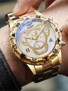 Personalized dial quartz wristwatch fashionable casual temperament business exquisite men's watch Fashionable Watches