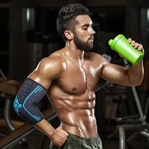 Maxwell nylon elastic rhombus elbow pads men's and women's basketball fitness non-slip breathable perspiration sports knitted elbow pads