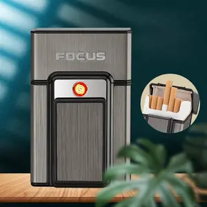 Aluminum Alloy Rechargeable Lighter, Outdoor Windproof Electric Lighter, Portable for Kitchen and Aromatherapy Candles, Great Gift for Men (Butane Not Included)