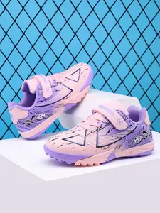 Boys and Girls Soccer cleats for kids Football Shoes Turf Athletic Shoes Indoor/Outdoor Grass youth Velcro  football Cleats Training shoes(Toddler/little kids/big kids)