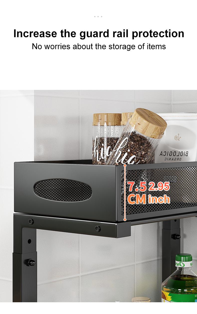 2 Pack Under Sink Organizer,Adjustable Height,2 Tier Pull Out Under Cabinet Organizer,Slide Out Thickened Metal Under Sink Storage for Kitchen Bathroom Laundry Cabinet Pantry,White,black Shelf Rack Racks