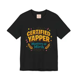 Certified Yapper Masters of Mirth T-Shirt | Funny Dog Lover Tee
