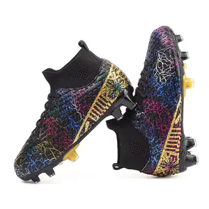 Kids Soccer Cleats Boys Girls Football Shoes Tacos De Futbol para Niños Youth Outdoor Soccer Shoes Baseball Shoes Guayos De Fútbol Turf High Top Football Boots