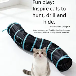 Interactive Cat Play Tunnel | Portable & Collapsible Pop-Up Toy for Endless Fun & Instinctual Play