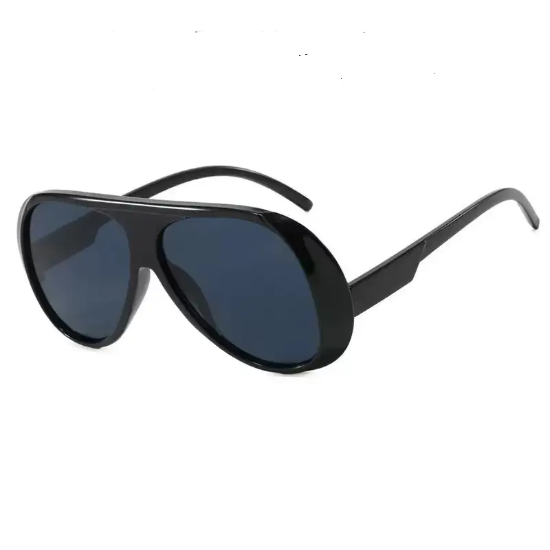 Oversized Retro Aviator Sunglasses UV400 Protection Plastic Frame Retro Oversized Aviator Sunglasses for Women Men 70s Style  main image 3