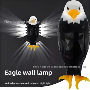 Eagle Projection Lamp Night Light Rechargeable Bald Eagle Wall Lamp Simple Lamp Rechargeable LED Lamp
