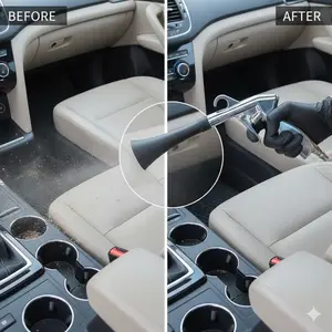 Tornado Car Detailing Gun | Compressed Air Cleaning Gun with Brush Attachment | Car Interior & Crevice Dust Blower | Air Compressor Cleaning Tool for Cars, Home & Workshop