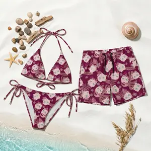[HOT SUMMER 2026] Kawaii Pink Anime Inspired Bikini Set – Cute Cartoon Two Piece Swimsuit, Coquette Beachwear, Summer Vacation Outfit