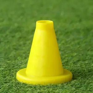 Cricket Batting Tee Training Aid, Durable Flexible Plastic, Bright, Portable Design, Cricket Ball Drag, Control Practice Tool