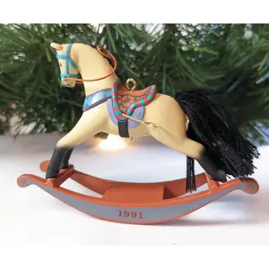 Hallmark 1991 Rocking Horse Christmas Ornament