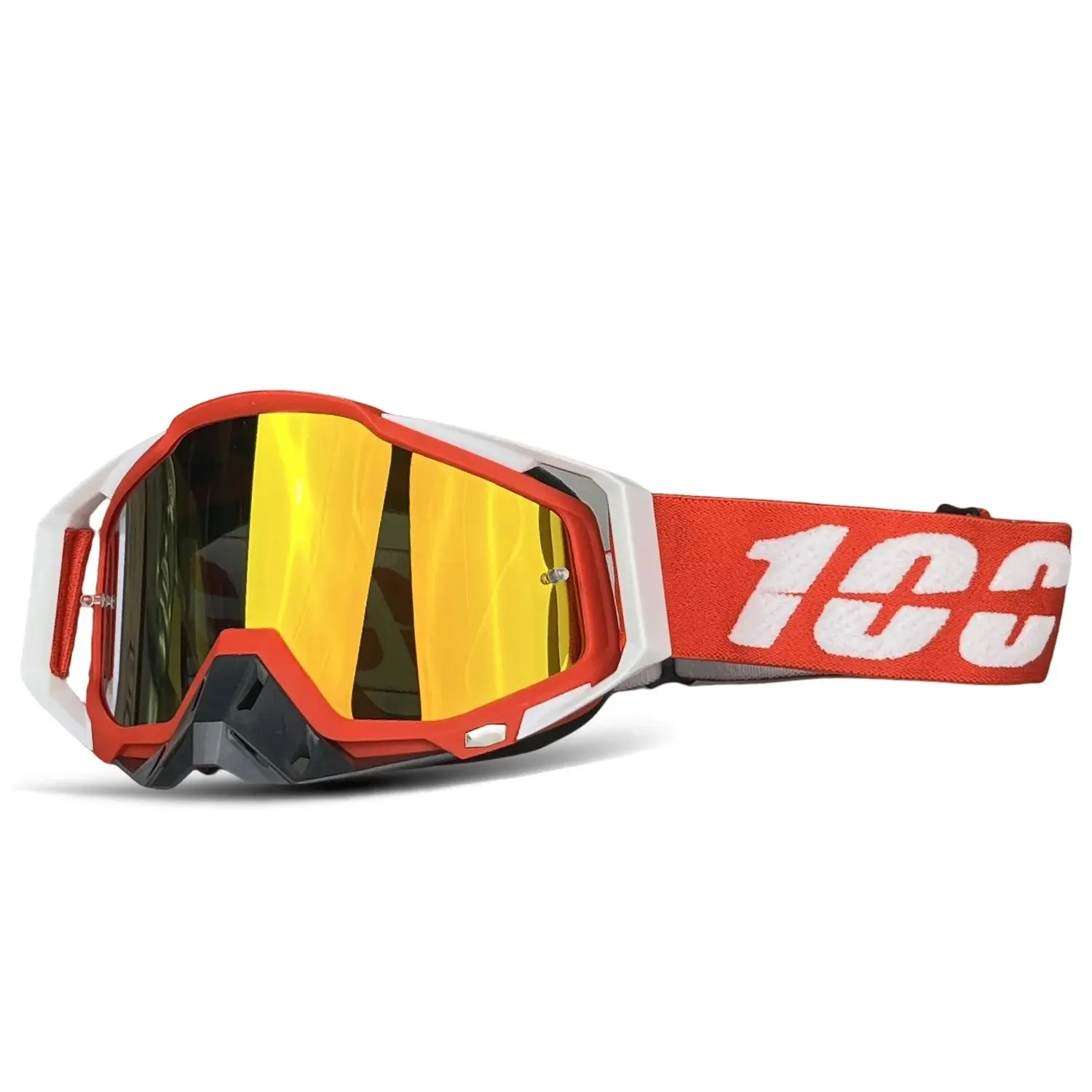 Newest 100 Motorcycle Goggles for Men, Dirt Bike Goggles, Motocross Sunglasses, Safety Protective Mx Night Vision, Helmet Goggles, Driving Glasses, Motocross Gear