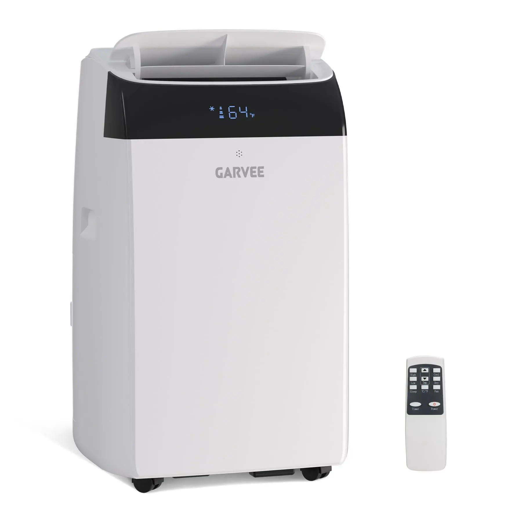 14,000 BTU Inverter Portable Air Conditioner, Dual Hose with Heat Pump, Energy Efficient Smart AC Unit for Rooms Up to 700 sq.ft, Quiet Cooling & Dehumidifier with Remote
