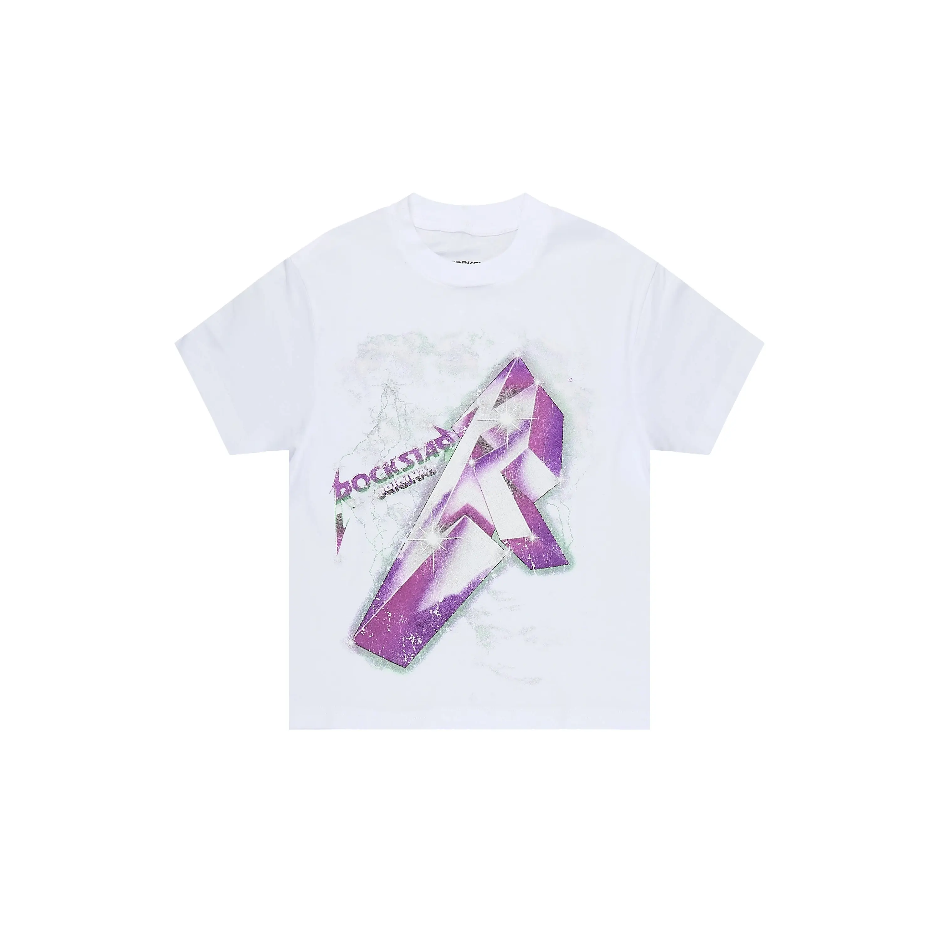 Girls Vayla White/Lavender Graphic T-Shirt