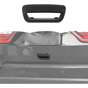 Carbon Fiber Tailgate Handle Cover Rear Door Handle Cover Trim Decoration Exterior Accessories for Jeep Grand Cherokee 2014-2020,for Dodge Durango 2014-2024