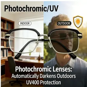 Reading Glasses for Seniors & Elderly | 1.00-4.00 Diopters, Blue Light Filter HD Eye Protection, Unisex Lightweight Glasses with Soft Silicone Nose Pads