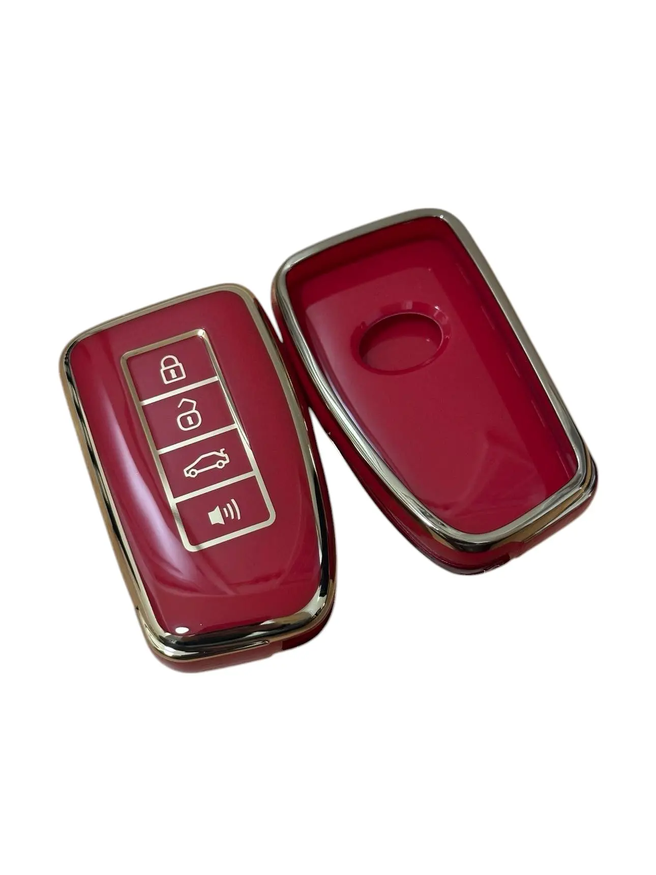 Lexus Key Fob Cover Premium Soft TPU Full Protection Key Shell Key Case Compatible with Lexus ES is GS NX LS RX RC 300h 350 200t 250 300 F 450h 460 600h Smart Keyless Fob Remote Key
