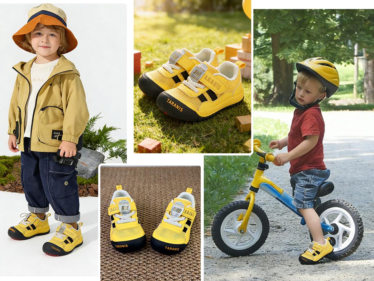 TARANIS Toddler Shoes Boys Girls Non-Slip Walking Sneakers Kids Mesh Breatherble Outdoor Running Shoes