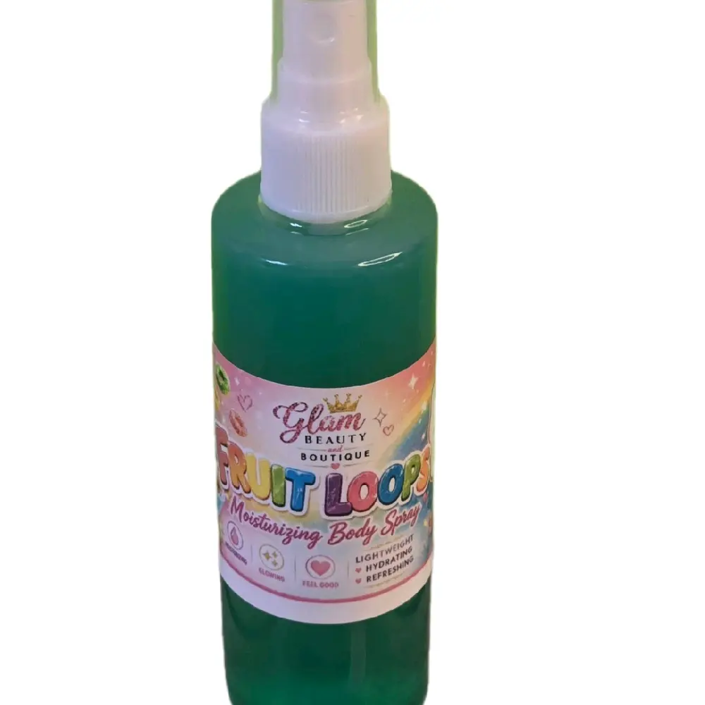 Unisex Subtle Fruit Loops Alcohol-Free Chemical-Free Skin & Hair Mist - Handmade 2 oz All-Over Spray, Fruit Fragrances, Glycerin, Non-Toxic Daily Fragrance for Dry & Sensitive Skin