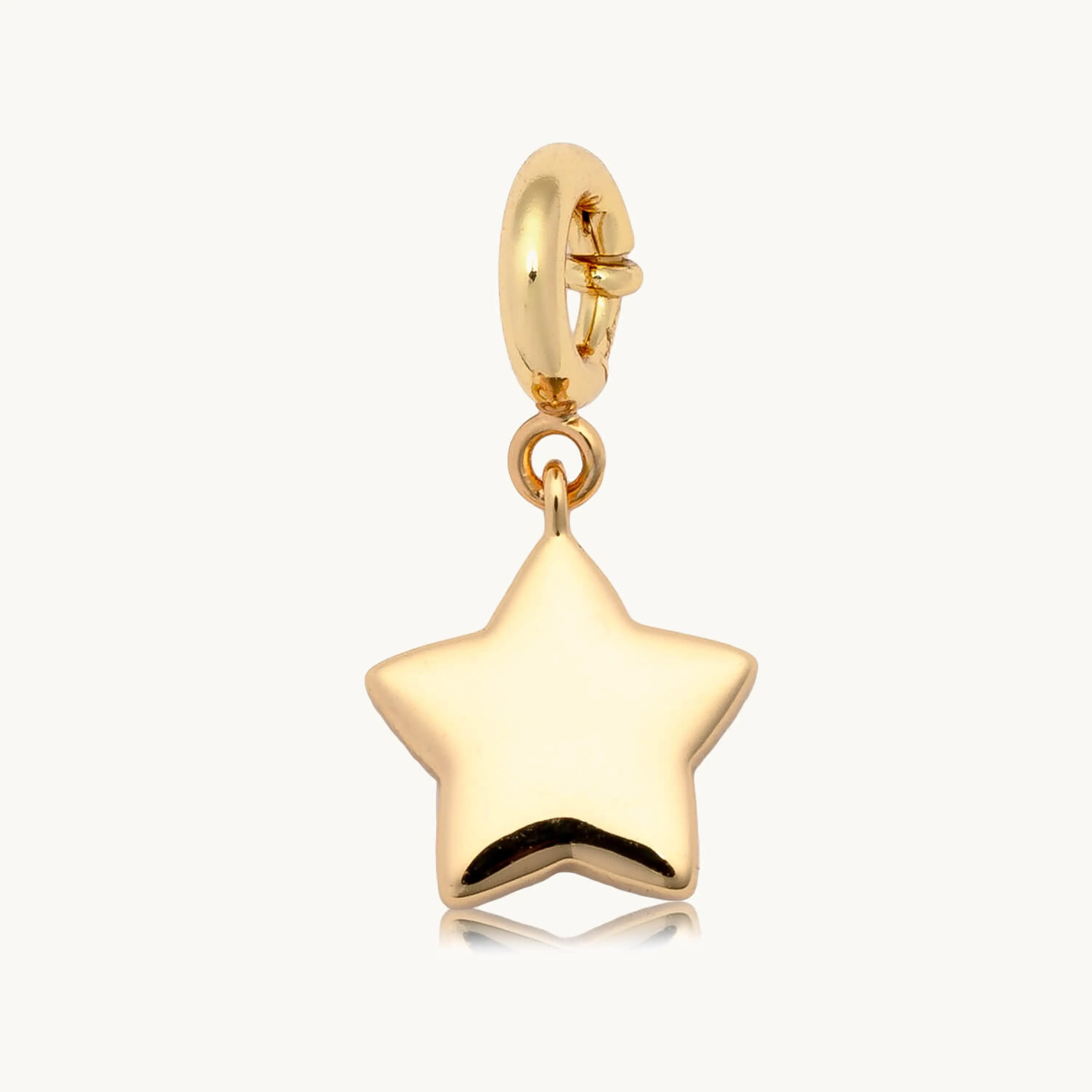 Little Words Project, Puffy Star Charm – 14K Gold-Plated Charm Little Words Project, Puffy Star Charm – 14K Gold-Plated Charm