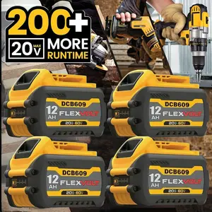 For Dewalt FLEXVOLT 20V/60V 12Ah MAX Lithium-ion Battery DCB612 DCB609-2 DCB606