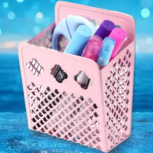 Magnetic Pencil Holder - Magnetic Locker Organizer, 1 Pack Pen Holder Locker Accessories for School and Office (1 Pack Pink)