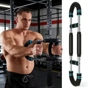 Professional Arm Strength Training Set with high-strength stainless steel and multi-level resistance. Multi-grip for muscle training, body shaping and recovery. Unisex wide application, efficient for home workout to achieve fitness goals.