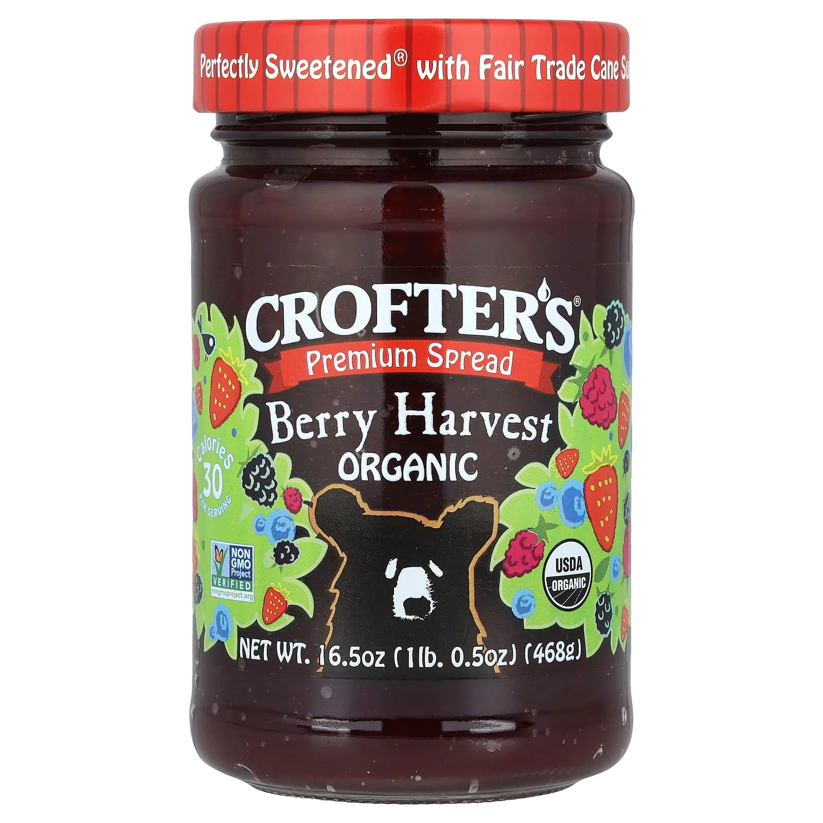 Crofter's Organic Organic Premium Spread, Berry Harvest , 16.5 oz (468 g)