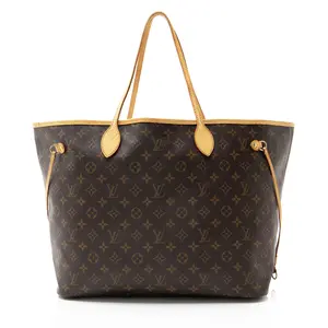 Pre-owned Louis Vuitton Leather Tote Bags Monogram Canvas Neverfull GM Tote