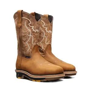 King welt 6036 Pull Up Leather Work Boots Dual Density Sole