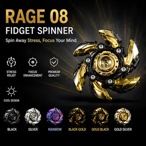 Fidget Spinner Toy, 1 Count Metal Design Stress Relief Toy, Open Armor Spinning Top Fidget Toy, Hand Spinner Toy for Adults, Stress Relief Fidgeting, Stress Relief Tools, Cool Gadgets, Metallic Finger Spinner, Fidget For Anxiety #GLOBAL PICKS