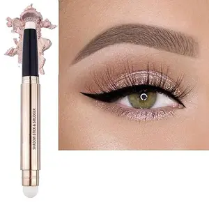 Eyeshadow stick Metallic Matte Shimmer Cream Eye Shadow Pencil Crayon Smooth Cream Shimmer Shadow Pen Long Lasting Waterproof Highlighter Makeup Hypoallergenic Highlighter Blend Daily