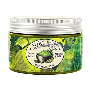 LUKT Korean Matcha Butter Spread - French Style Matcha Butter Cream Sauce for Toast, Yogurt, Baking - 90g