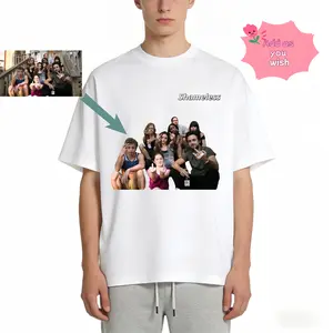 Custom T-Shirts for Brothers — Commemorative Shirts for Friends & Besties' Gatherings — 100% Cotton Short-Sleeve Tees (Custom Design from Your Image) Pattern Retro Rifle Vintage In Utero Graphic Quick-Dry Moisture-Wicking Crew Say You Swear