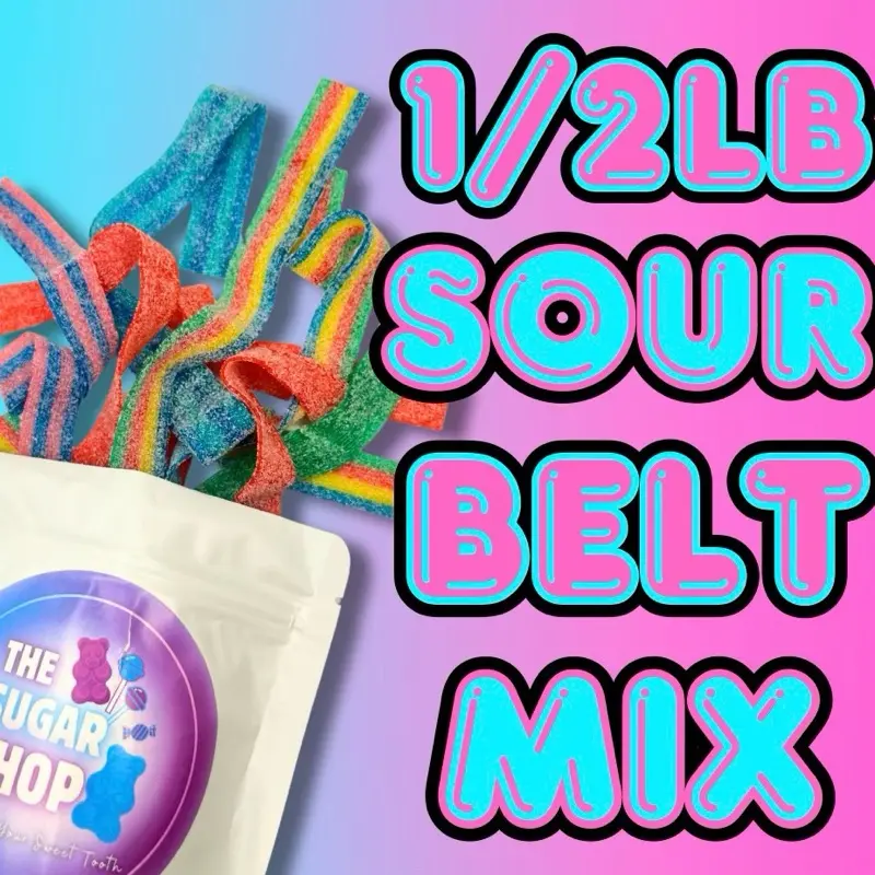 [ 1/2 LB ] Sour Belt Mix - 6 Flavors