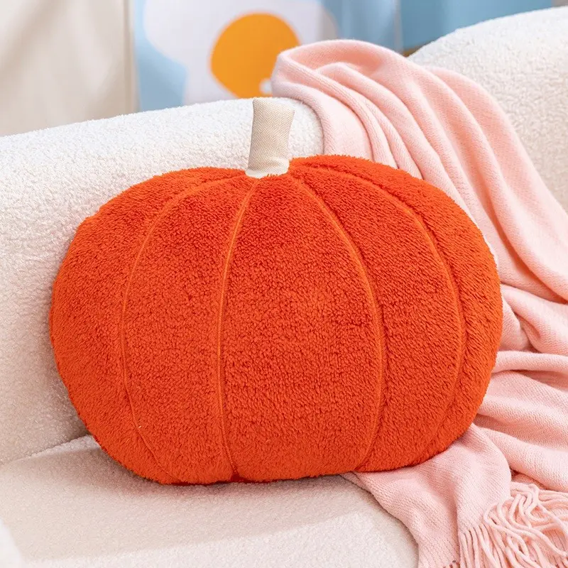 3D Pumpkin Pillow, Plush Pumpkin Throw Pillow, Perfect for Home Decor, Birthday Party Cushion, Living Room, Bedroom, Halloween Thanksgiving Decoration