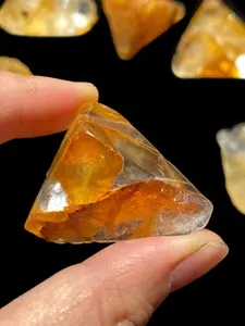 Elegant Natural Golden Healer Ornaments, Unique Crystal Decorative Piece, Creative Home Office Desk Decoration, Perfect Mother's Day Gift
