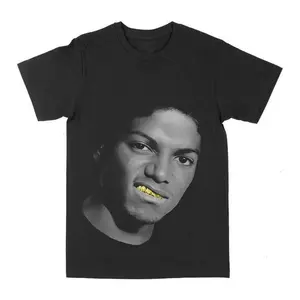 Michael Jackson "Gold Grill" Graphic Shirt Menswear Womenswear Crewneck Music Style For Fans