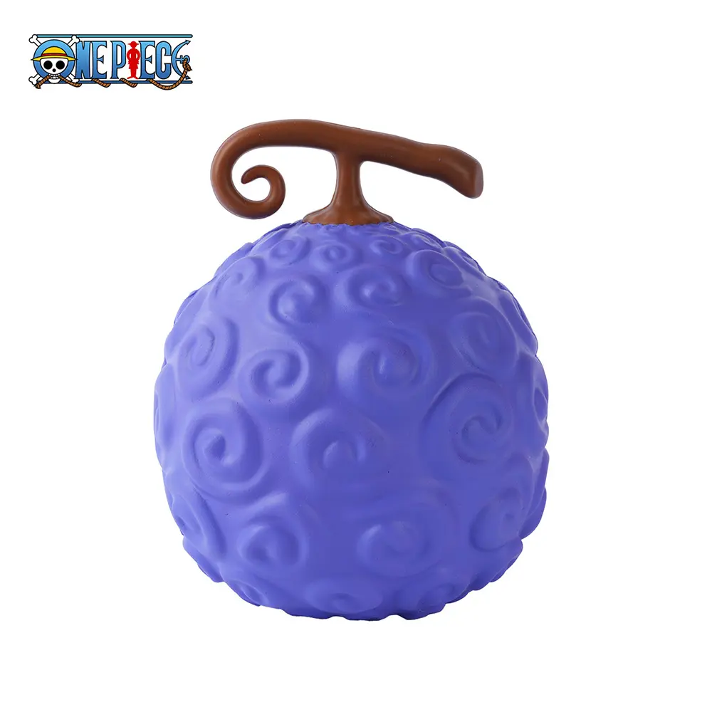 One Piece Officially Licensed Stress Relief Toy Devil Fruit Collectible Birthday Gift For Adults Home Decor Squishy Purple 1Pc Netflix