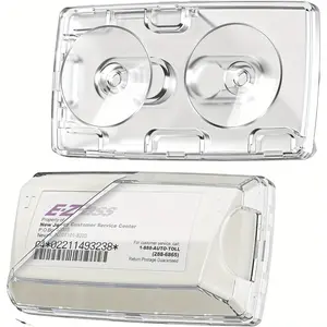 EZ Pass Windshield Holder with Strong Suction Cups – Clear Plastic Toll Transponder Mount for Easy Installation, High Quality & UV Protection, Compatible with EZ Pass Mini/iPass  Misc