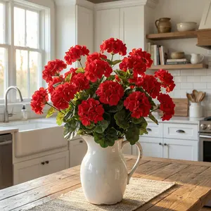 2/3/5-Count Artificial Crabapple Flowers, Wedding Decor, Indoor Floral Arrangement, Bouquet Gift, Outdoor Planter Decoration, Holiday Planters