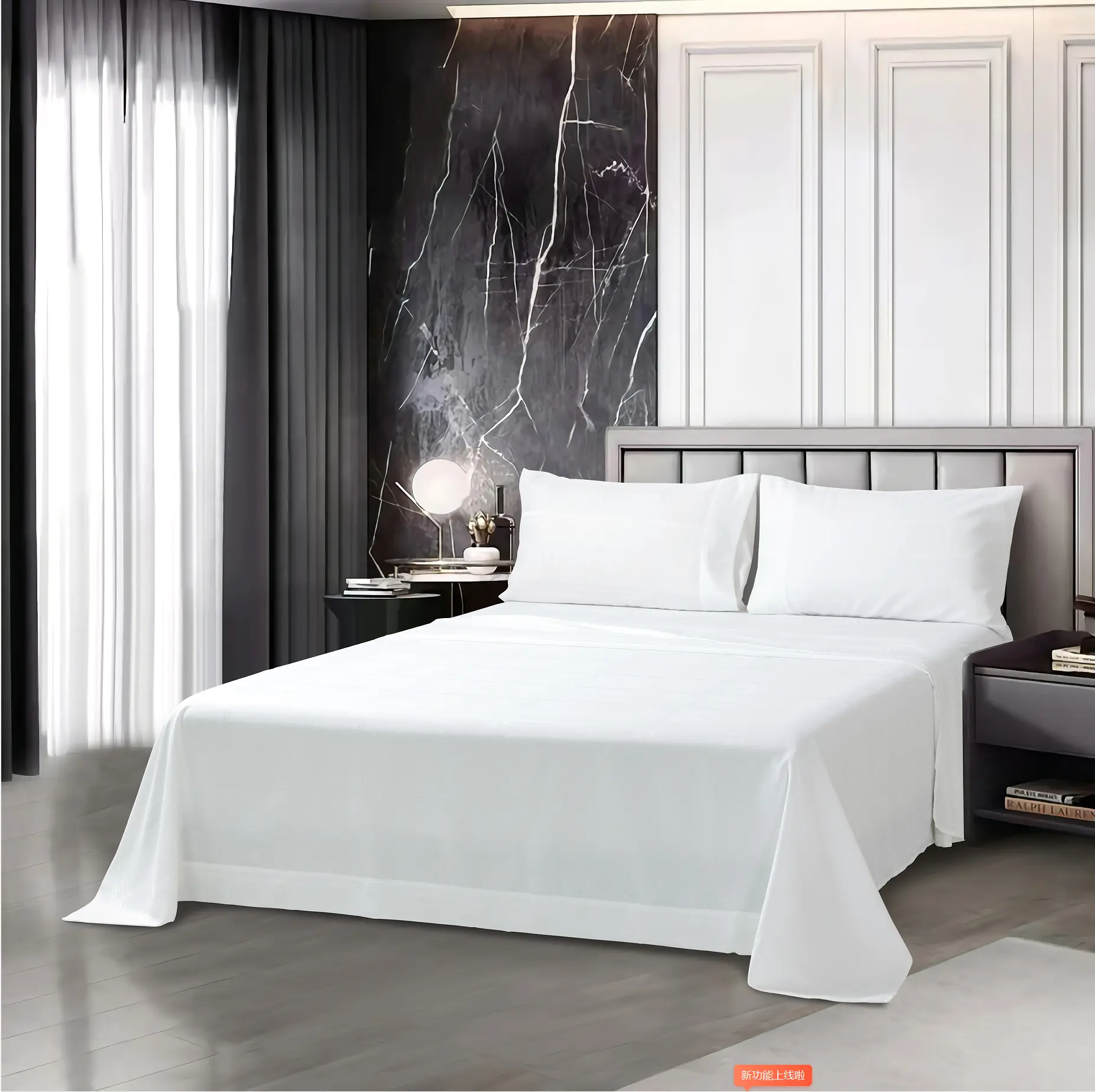 COZYNET King Size Sheet Set – 4 Piece Soft & Breathable Cooling Sheets, Hotel Luxury Microfiber Bedding, Easy Care, King, White