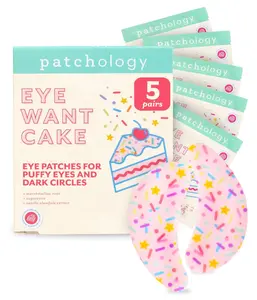 Patchology Eye Want Cake Under Eye Patches for Puffy Eyes, Dark Circles & Wrinkles, Hydrating Undereye Gel Patches, Holiday Treats, Christmas Gifts for Women & Stocking Stuffers for Teens (5 Pairs)