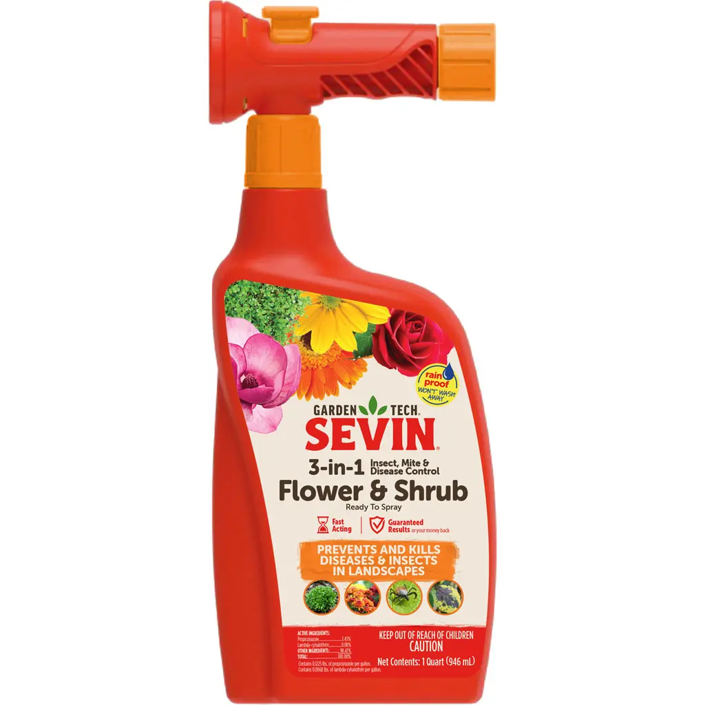 Gardentech 100550344 Sevin 3-in-1 Insect Mite & Disease Control - Ready-to-Use - 32 oz