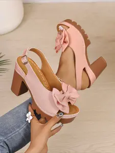 American retro y2k style thick-soled sandals, Women, patent leather, open toe, buckle, chunky heel, waterproof platform, height increase, Summer Footwear