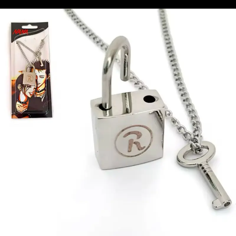 Nana Anime Ren Necklace with Lock Pendant and Key - TikTok Shop Nana Anime Ren Necklace with Lock Pendant and Key - TikTok Shop