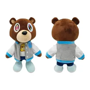 1pc Cute Dropout Bear Plush Gift, Soft Filled Teddy Bear, Graduation Gift, Kids Room Decor, Birthday Gift
